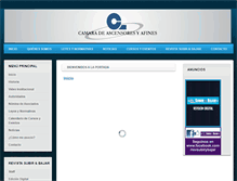 Tablet Screenshot of camaradeascensores.com.ar